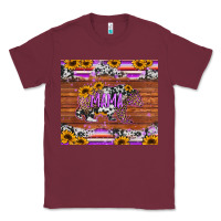 Burgundy mama bear sunflowers purple Classic Tee - Jasminsmagicworld
