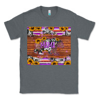 Charcoal Heather mama bear sunflowers purple Classic Tee - Jasminsmagicworld