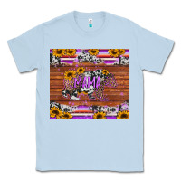 Dusty Blue mama bear sunflowers purple Classic Tee - Jasminsmagicworld