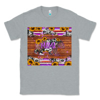 Heather Grey mama bear sunflowers purple Classic Tee - Jasminsmagicworld