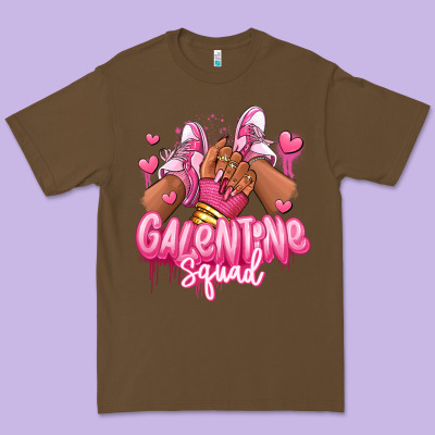 Galentine Squad Afro Girl Sneakers Premium Tee Designed By Ranaportraitstore