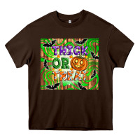 Chocolate Brown Thick or treat tumbler Heavy Core Tee - Artiststas