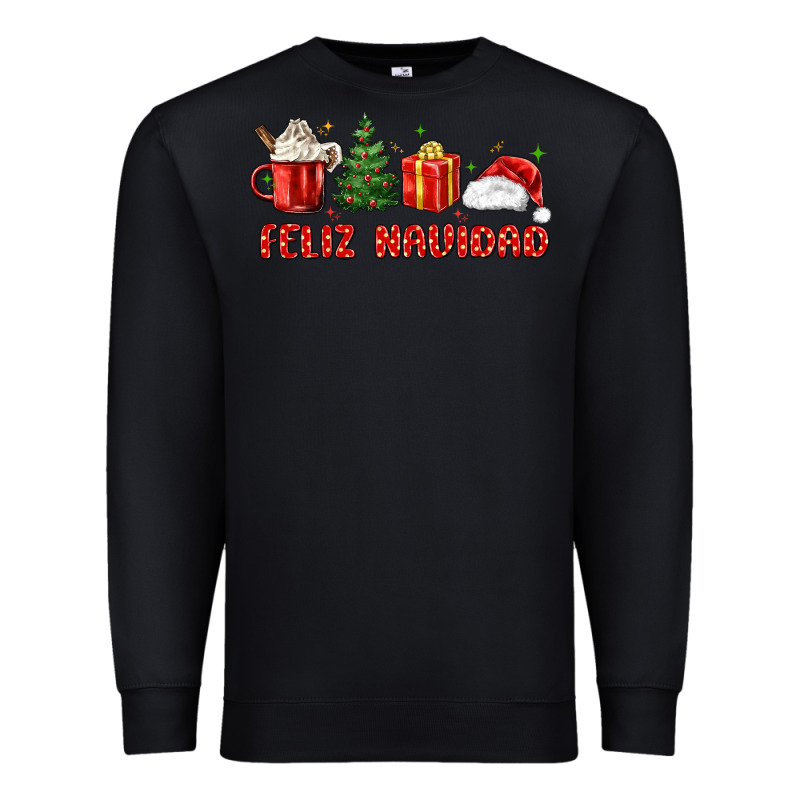Feliz Navidad Premium Sweatshirt by MaliasSmallBusiness | Teevron