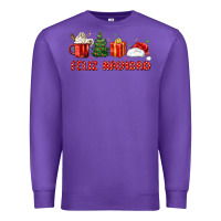 Purple feliz navidad Premium Sweatshirt - MaliasSmallBusiness