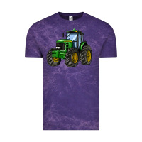 Cloud Purple farm tractor Vintage Tee - AdoDesignShop