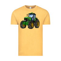 Vintage Mustard farm tractor Vintage Tee - AdoDesignShop