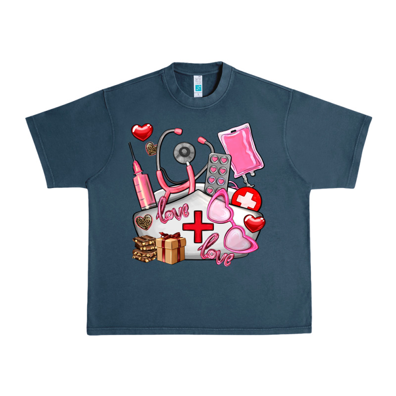 Nurse  Valentines Day Love Urban Heavy Tee by AdoDesignShop | Teevron