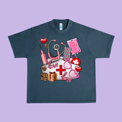 Nurse  Valentines Day Love Urban Heavy Tee Designed By Adodesignshop