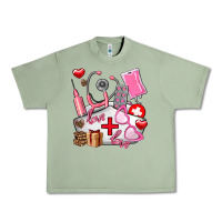 Oil Green nurse  valentines day love Urban Heavy Tee - AdoDesignShop