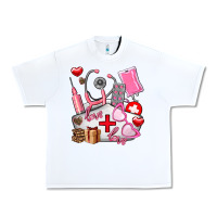 White nurse  valentines day love Urban Heavy Tee - AdoDesignShop