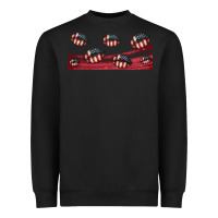 Black american flag lips 16oz libbey cup Heavyweight Sweatshirt - HRA Design Shop