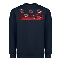 Navy american flag lips 16oz libbey cup Heavyweight Sweatshirt - HRA Design Shop