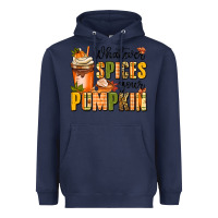 Navy whatever spices your pumpkin Heavyweight Hoodie - MaliasSmallBusiness