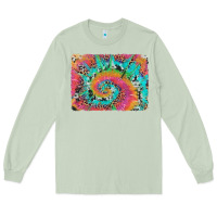 Matcha tie dye leopard cowhide glitter background Long Sleeve Tee - Artiststas