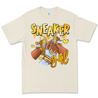 Bone yellow sneaker girl afro woman Premium Tee - RanaPortraitStore