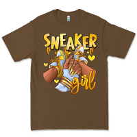 Cacao yellow sneaker girl afro woman Premium Tee - RanaPortraitStore