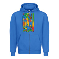 True Royal autism american flag Zipper Hoodie - MaliasSmallBusiness