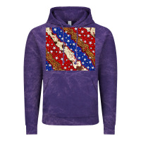 Cloud Purple 4th of July USA flag leopard cowhide 20oz tumbler Vintage Hoodie - Neo Western