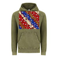 Vintage Olive 4th of July USA flag leopard cowhide 20oz tumbler Vintage Hoodie - Neo Western