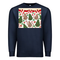 Navy christmas tree cakes Premium Sweatshirt - MaliasSmallBusiness