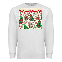 Oatmeal Heather christmas tree cakes Premium Sweatshirt - MaliasSmallBusiness