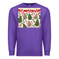Purple christmas tree cakes Premium Sweatshirt - MaliasSmallBusiness