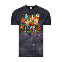 Cloud Black fall vibes and that nurse life Vintage Tee - AdoDesignShop