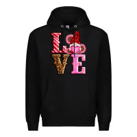 Black love valentines day gnomes Premium Hoodie - RanaPortraitStore