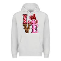Dove Grey love valentines day gnomes Premium Hoodie - RanaPortraitStore