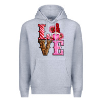 Heather Grey love valentines day gnomes Premium Hoodie - RanaPortraitStore
