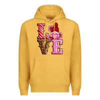Mustard love valentines day gnomes Premium Hoodie - RanaPortraitStore