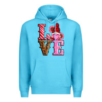 Ocean Blue love valentines day gnomes Premium Hoodie - RanaPortraitStore
