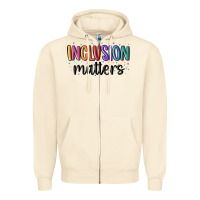Sandshell ınclusion matters Zipper Hoodie - MaliasSmallBusiness