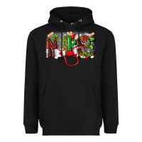 Black nurse christmas Heavyweight Hoodie - MaliasSmallBusiness