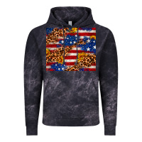 Cloud Black 4th of July USA flag leopard sunflower 20oz tumble Vintage Hoodie - Neo Western