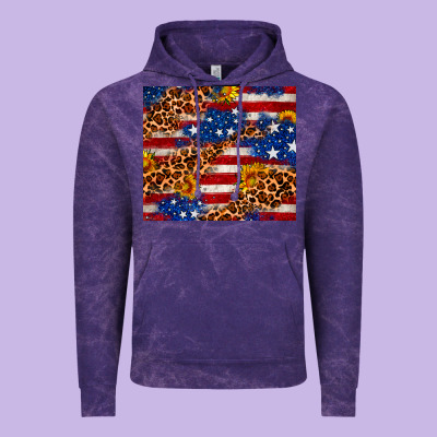 4th Of July Usa Flag Leopard Sunflower 20oz Tumble Vintage Hoodie Designed By Neo Western
