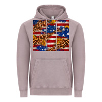 Vintage Zinc 4th of July USA flag leopard sunflower 20oz tumble Vintage Hoodie - Neo Western