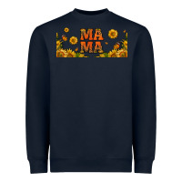 Navy sunflowers and butterflies mama 16oz libbey cup Heavyweight Sweatshirt - HRA Design Shop