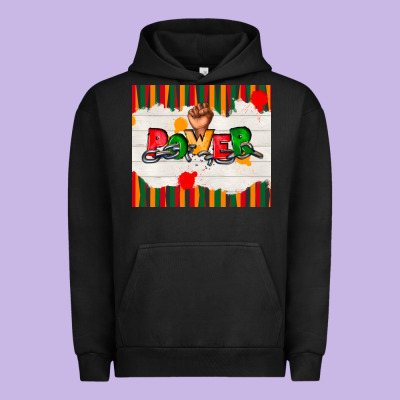 Juneteenth Black Power Urban Hoodie Designed By Tumblerdesignbyshophia