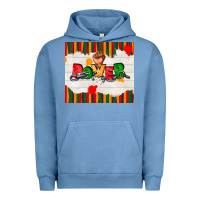 Pigment Pebble Blue juneteenth black power Urban Hoodie - TumblerDesignByShophia