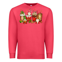 Cardinal Christmas gnomes coffee cups Premium Sweatshirt - MaliasSmallBusiness