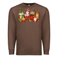 Chestnut Christmas gnomes coffee cups Premium Sweatshirt - MaliasSmallBusiness