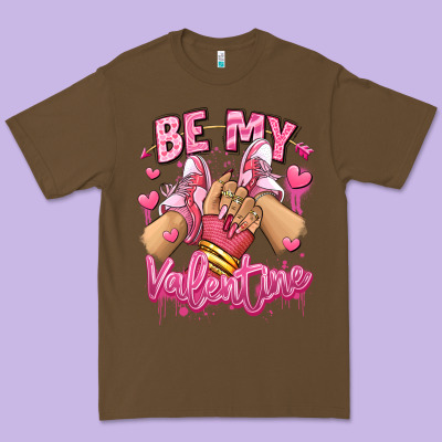Be My Valentine Light Skinned Girl Sneakers Premium Tee Designed By Ranaportraitstore