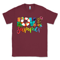 Burgundy love summer Classic Tee - Artiststas