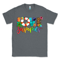 Charcoal Heather love summer Classic Tee - Artiststas