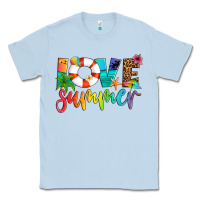 Dusty Blue love summer Classic Tee - Artiststas
