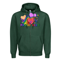 Sports Green proud ally Zipper Hoodie - MaliasSmallBusiness