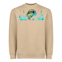 Mushroom jumping bass fishing 16oz libbey cup Heavyweight Sweatshirt - HRA Design Shop