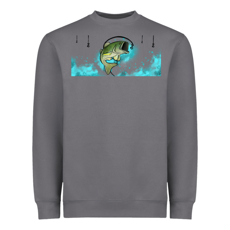 Jumping Bass Fishing 16oz Libbey Cup Heavyweight Sweatshirt by HRA Design Shop | Teevron
