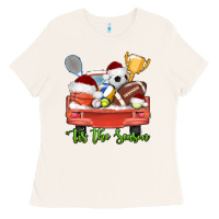 Tis The Season Sports Truck Christmas Ladies Tee | Teevron
